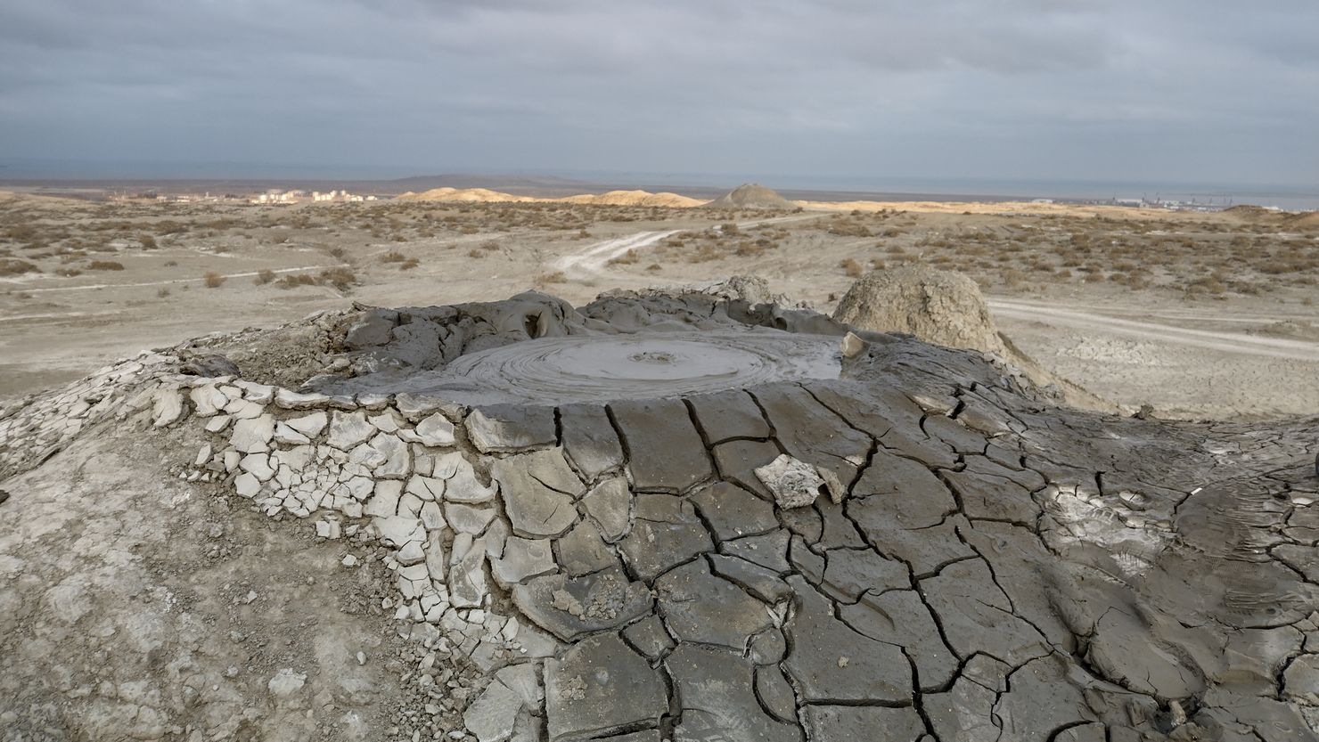 Mud vulcanos — it is possible to bath there, rather during summer